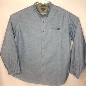 Eddie Bauer Classic Fit Blue Cotton Men Shirt 3XL